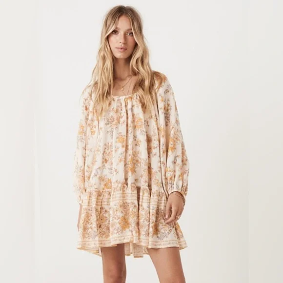 Spell Meadowland Tunic Dress Cream Never Worn - Picture 15 of 15